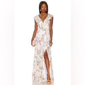 knee length dresses for ladies Rush Hour Blue Satin Maxi Dress